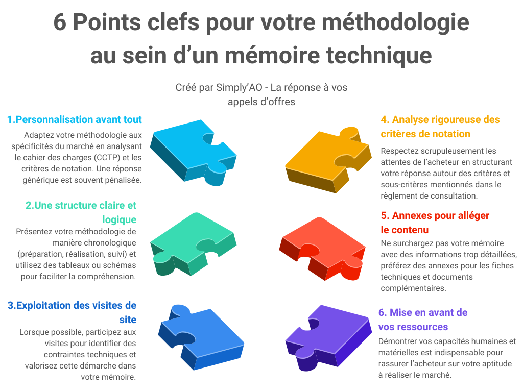 6 points méthodologie mémoire technique