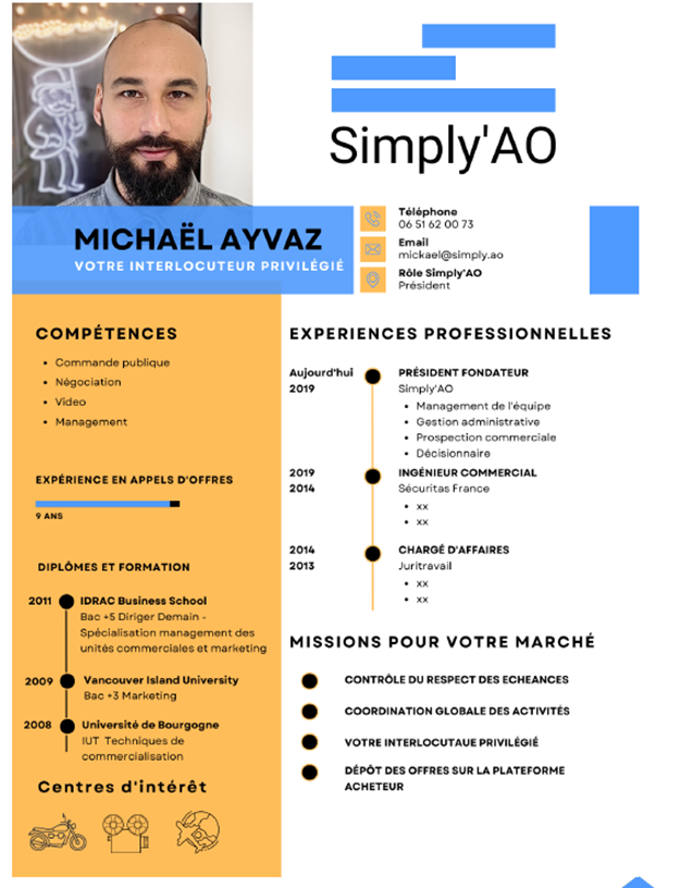 Présentation CV mémoire technique