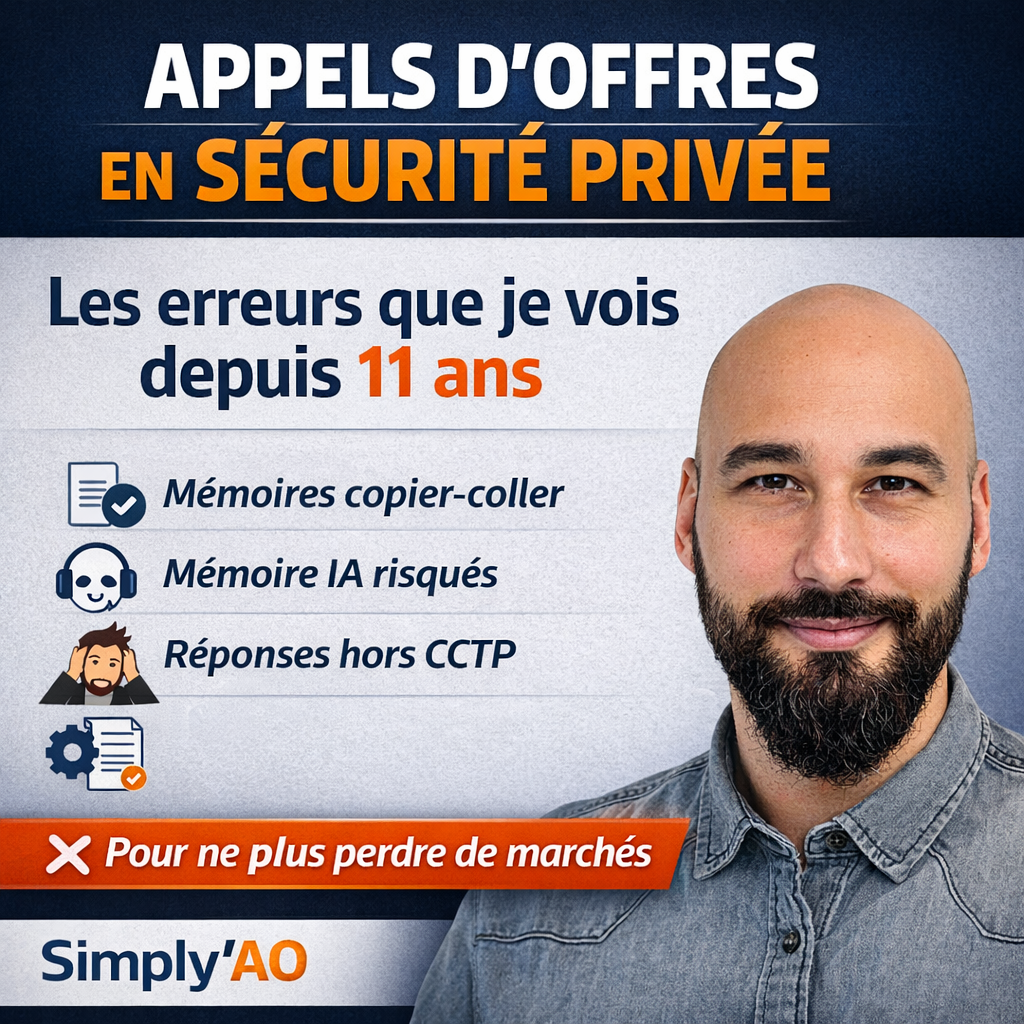 APPELS D’OFFRES EN SÉCURITÉ PRIVÉE