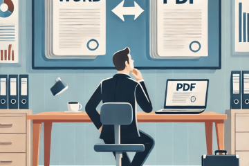 homme qui réfléchit quel format choisir pour son mémoire technique d'appel d'offre word vs pdf